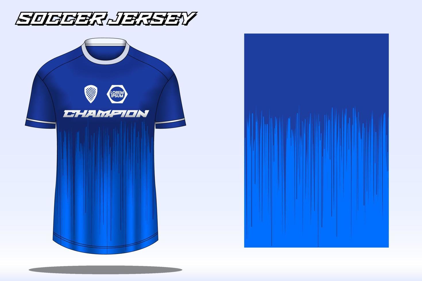 maqueta de diseño de camiseta deportiva de camiseta de fútbol para club de fútbol 02 vector