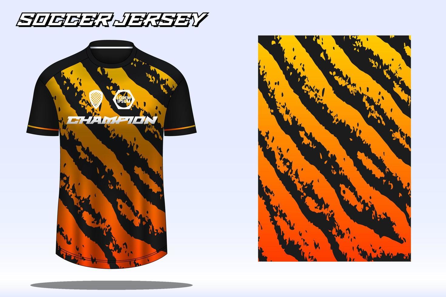Soccer jersey sport t-shirt design mockup for football club 20 vector