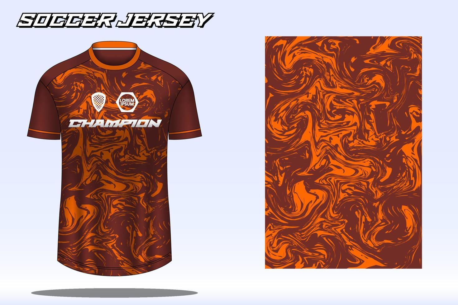 Soccer jersey sport t-shirt design mockup for football club 25 vector