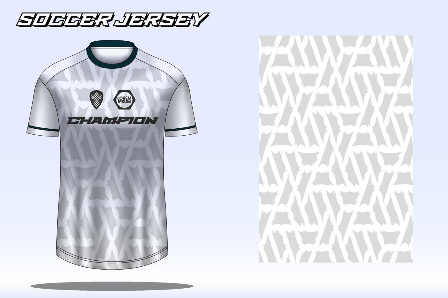 Soccer jersey sport t-shirt design mockup for football club 14 vector