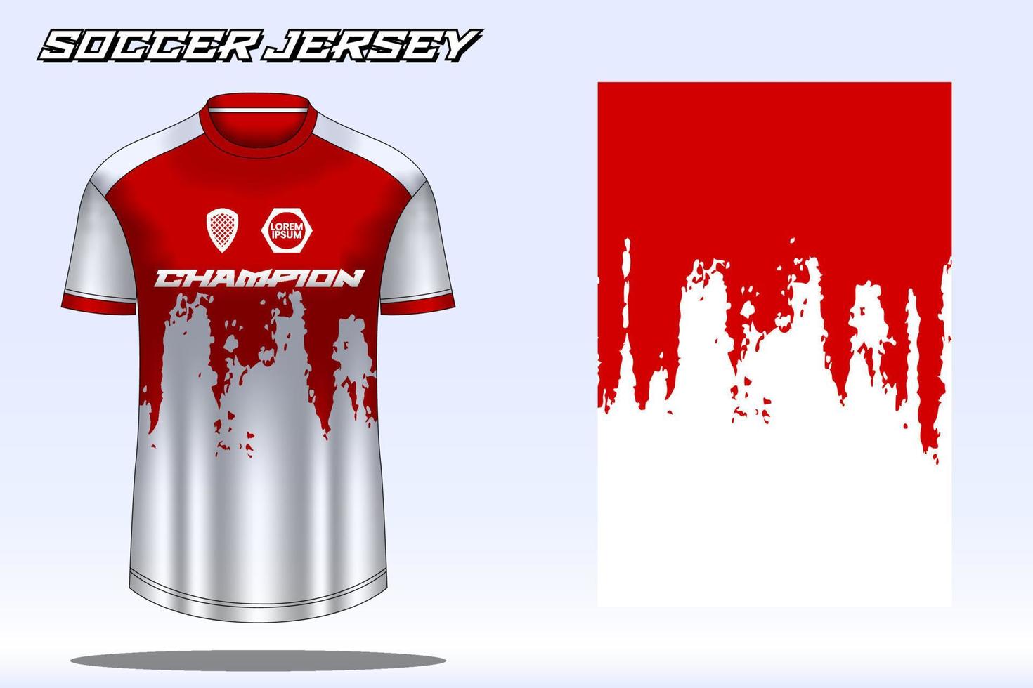 Soccer jersey sport t-shirt design mockup for football club 08 vector