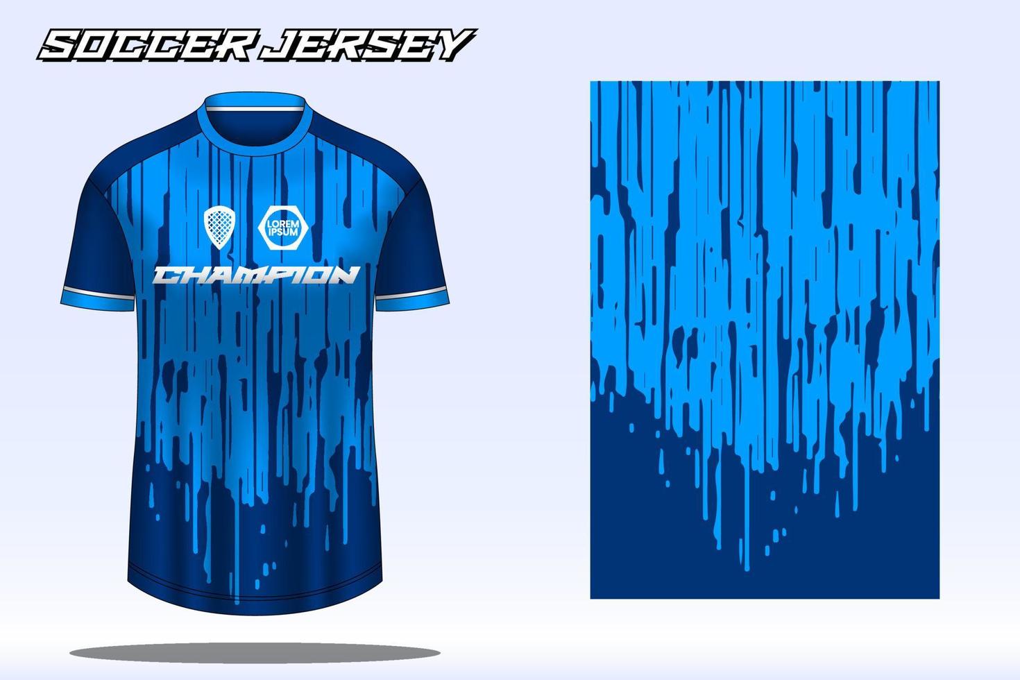 maqueta de diseño de camiseta deportiva de camiseta de fútbol para el club de fútbol 17 vector