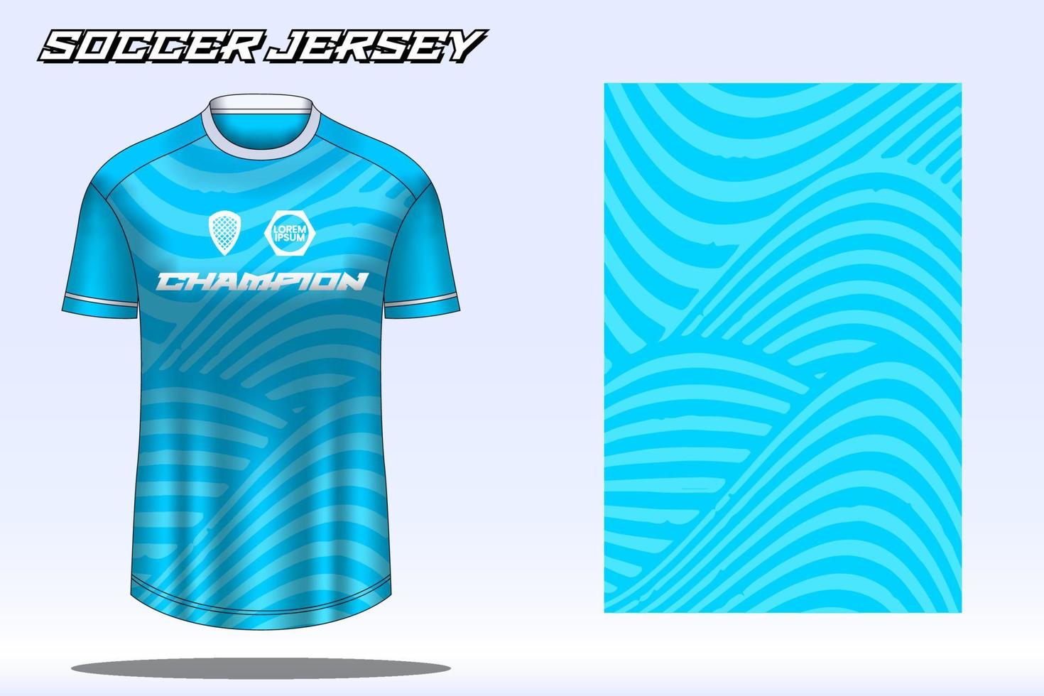 Soccer jersey sport t-shirt design mockup for football club 07 vector