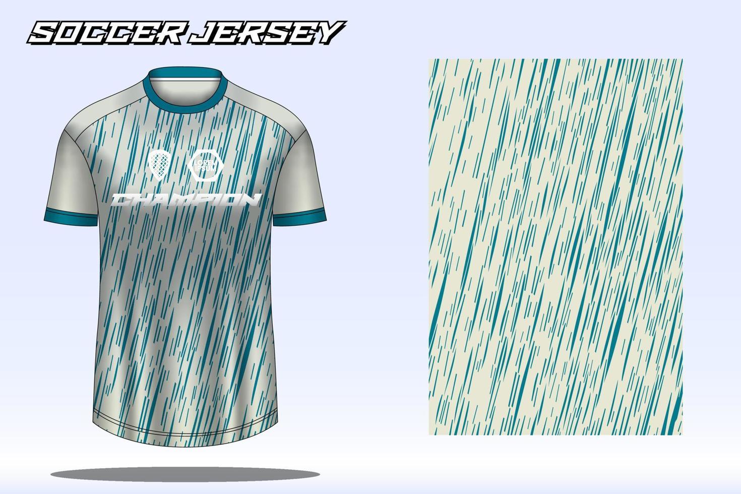 maqueta de diseño de camiseta deportiva de camiseta de fútbol para club de fútbol 18 vector