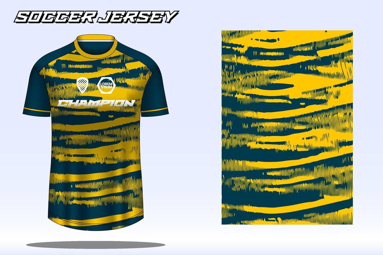 maqueta de diseño de camiseta deportiva de camiseta de fútbol para club de fútbol 08 vector