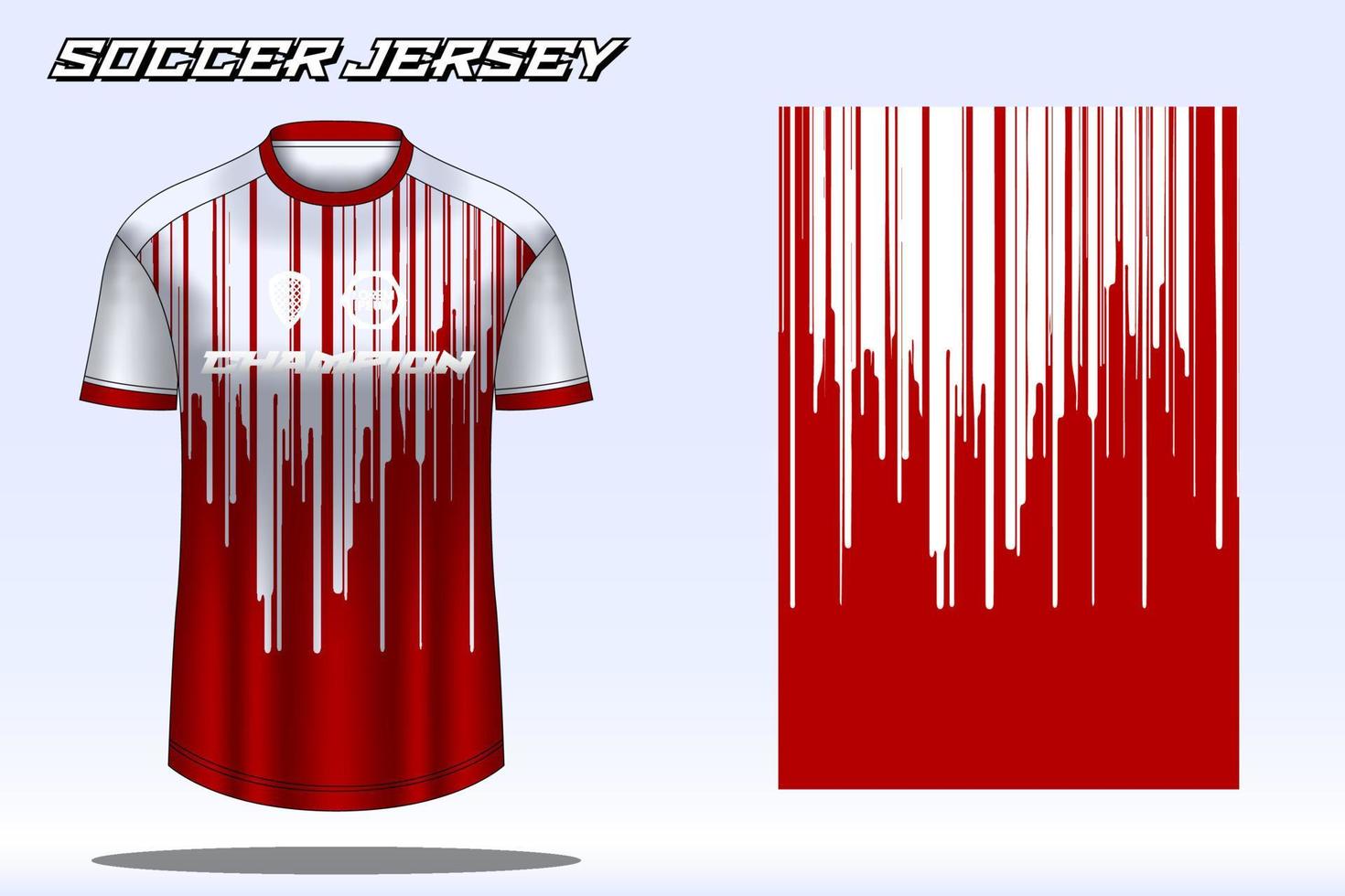 Soccer jersey sport t-shirt design mockup for football club 18 vector