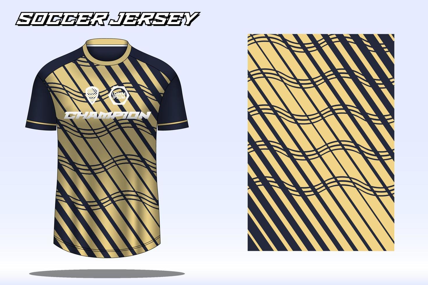 Soccer jersey sport t-shirt design mockup for football club 22 vector