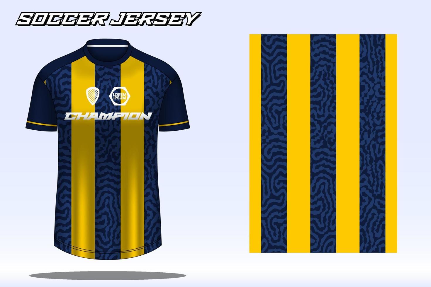 Soccer jersey sport t-shirt design mockup for football club 16 vector