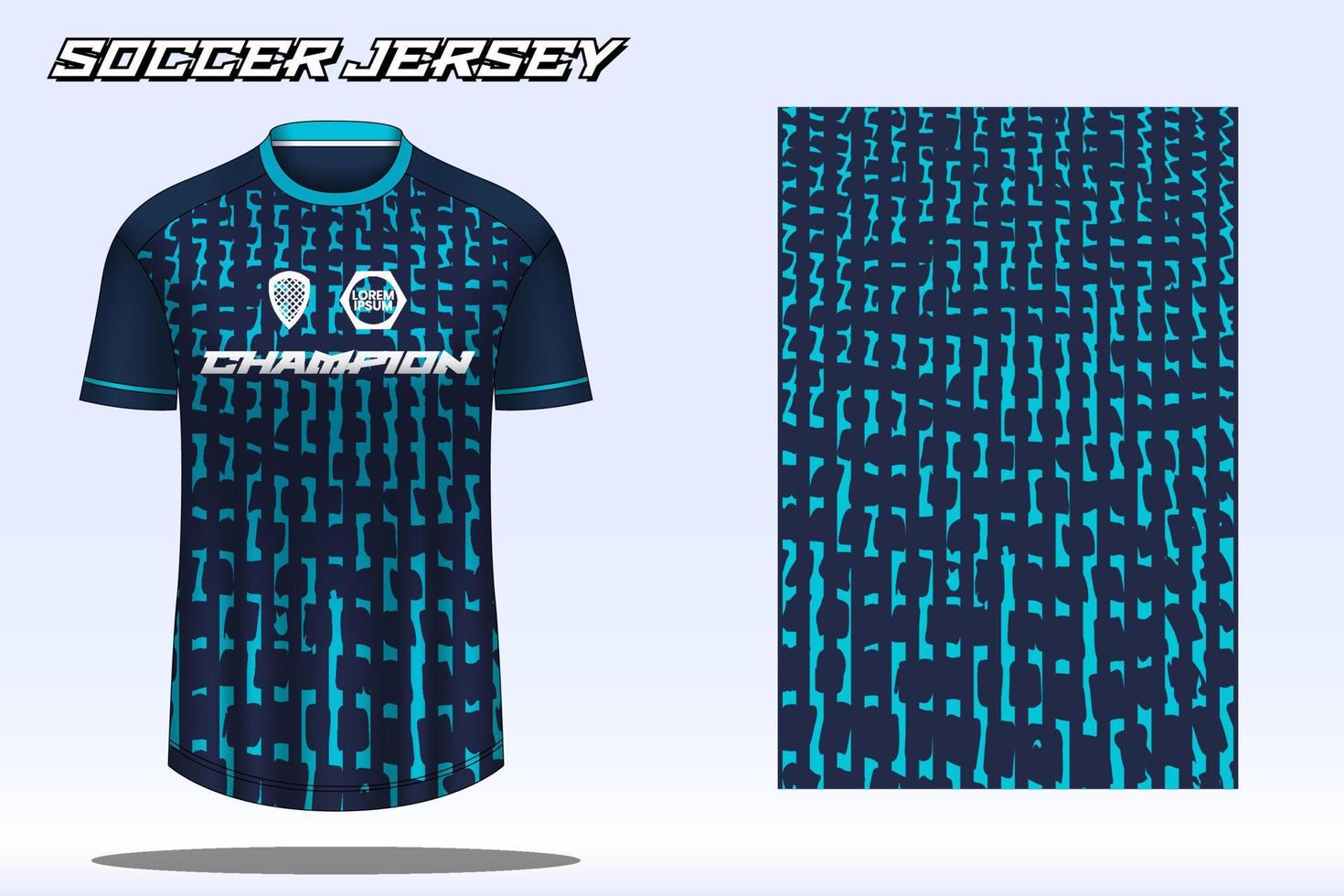 maqueta de diseño de camiseta deportiva de camiseta de fútbol para club de fútbol 18 vector