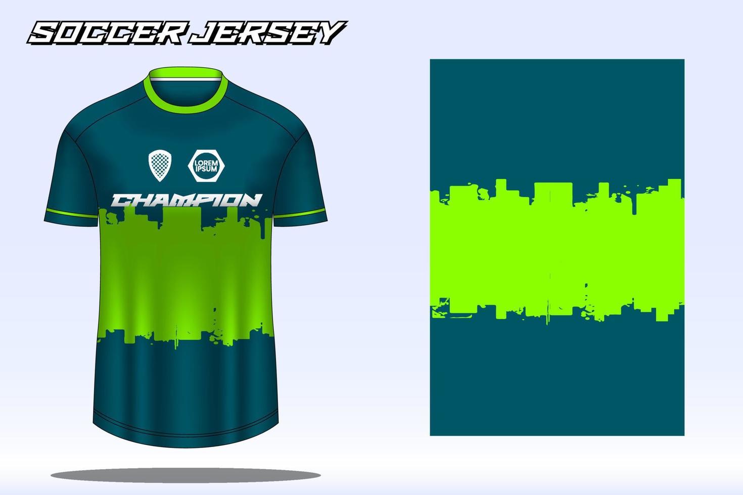 Soccer jersey sport t-shirt design mockup for football club 29 vector