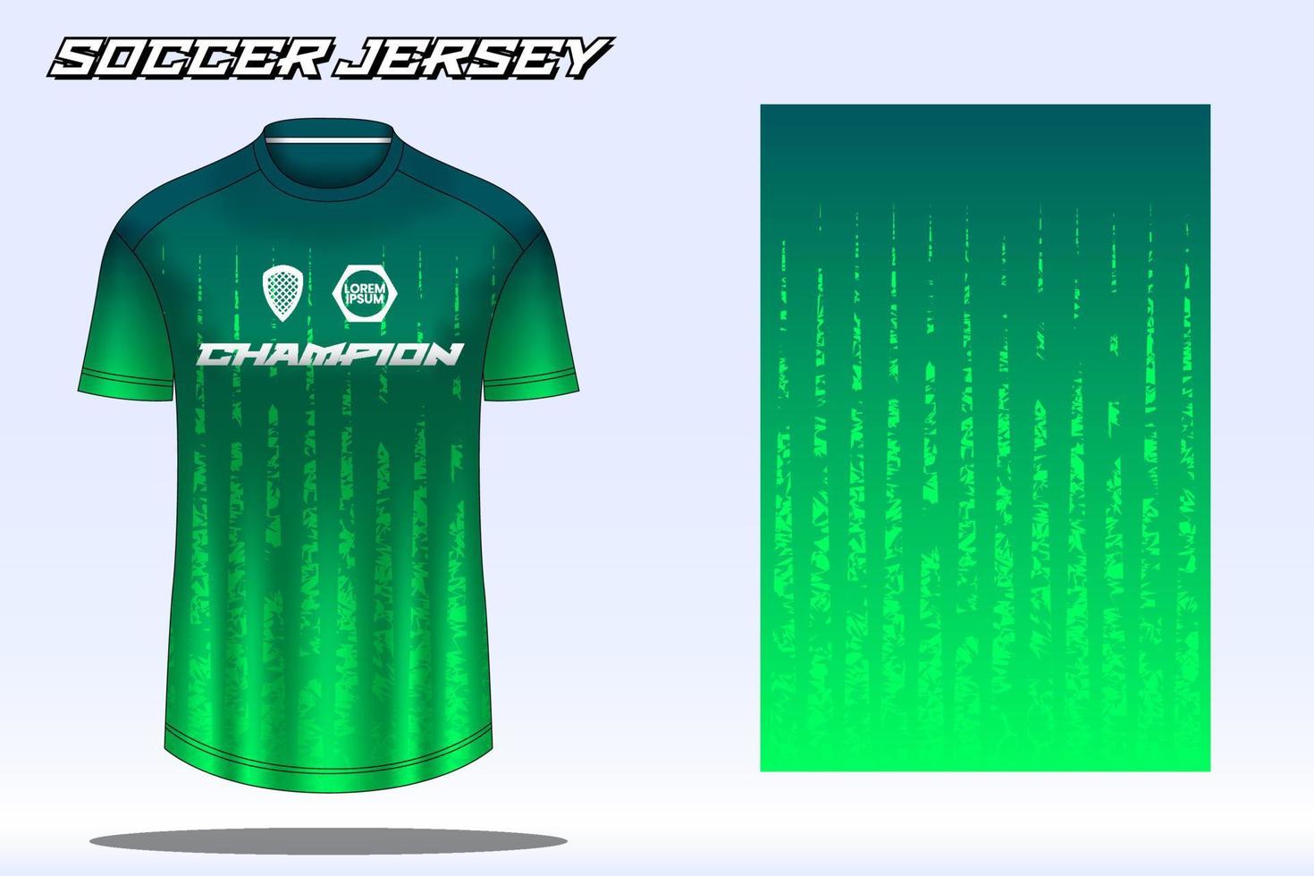 maqueta de diseño de camiseta deportiva de camiseta de fútbol para club de fútbol 18 vector