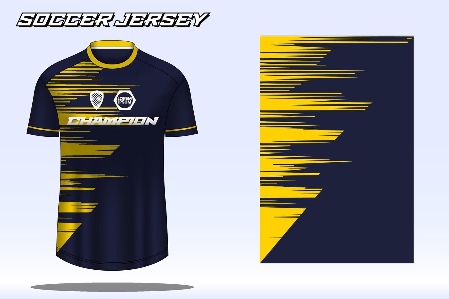 Soccer jersey sport t-shirt design mockup for football club 24 vector