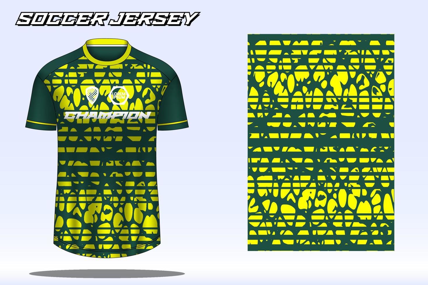 Soccer jersey sport t-shirt design mockup for football club 05 vector
