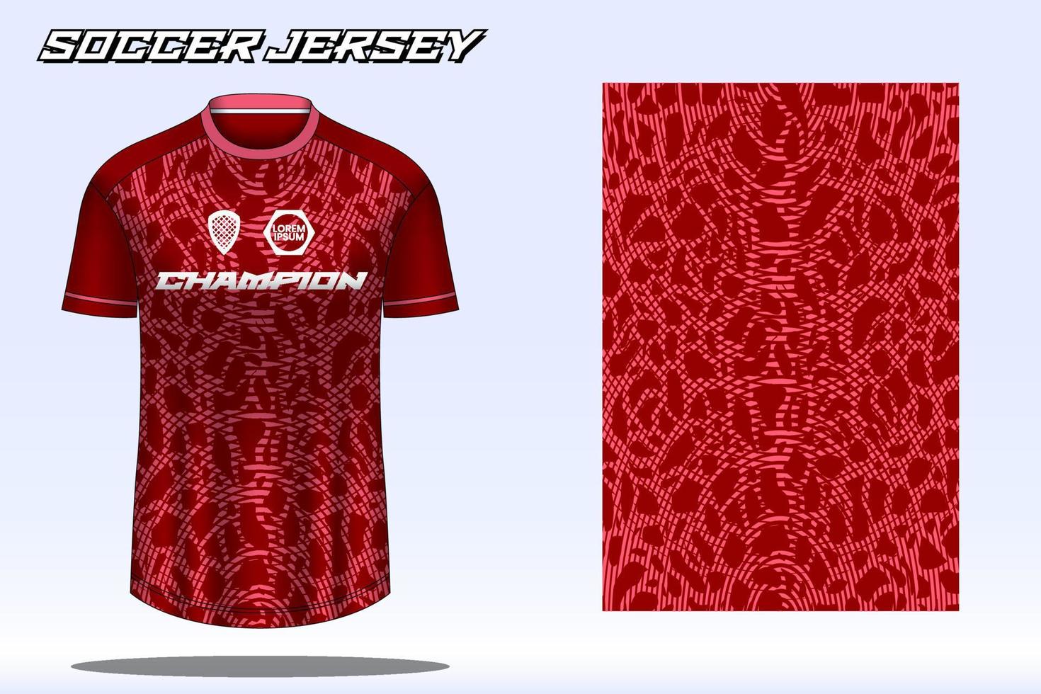 maqueta de diseño de camiseta deportiva de camiseta de fútbol para club de fútbol 05 vector