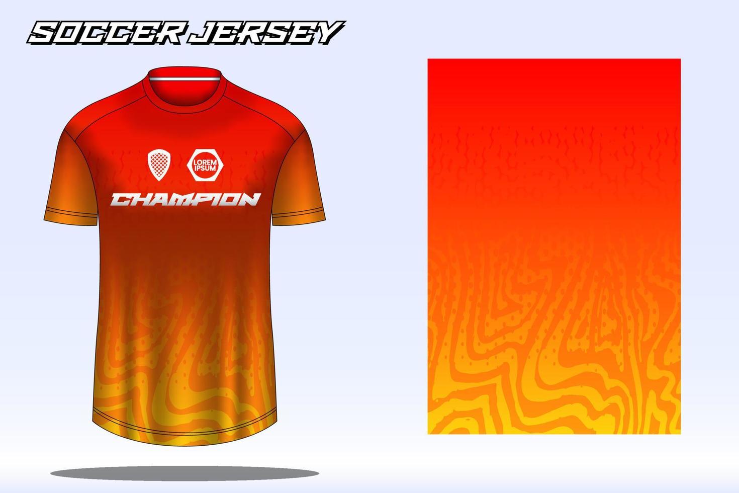 Soccer jersey sport t-shirt design mockup for football club 23 vector