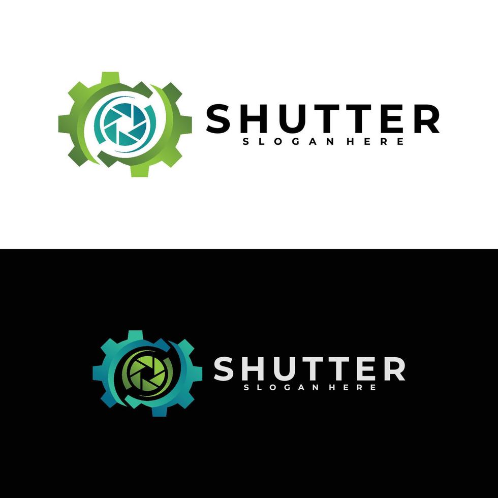 shutter service logo vector design template