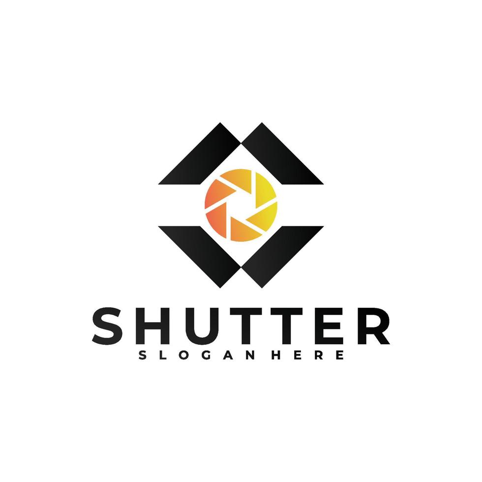 shutter cam logo vector design template