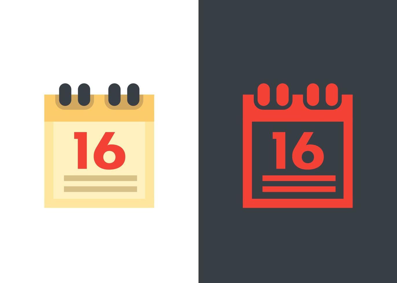 calendar icons, vector