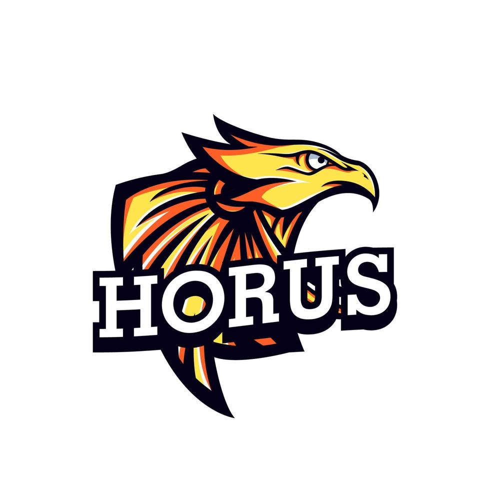Ancient God Eagle Head Mascot vector