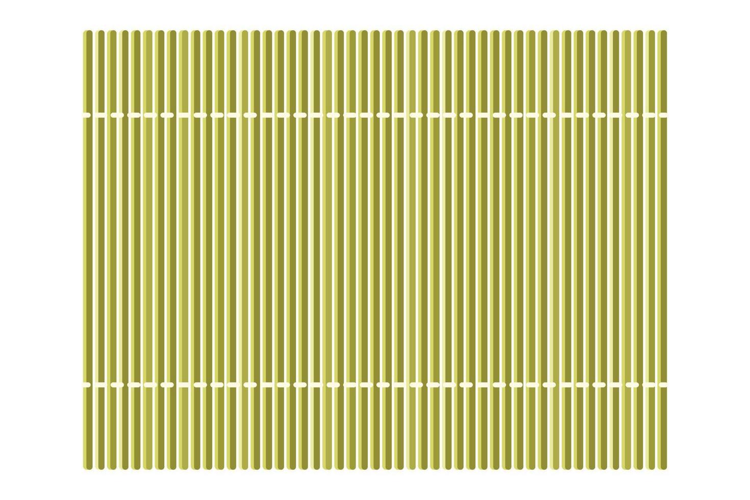 Bamboo wicker plate empty vector or asian straw weave tray top view wooden mat for traditional dish isolated flat cartoon closeup illustration