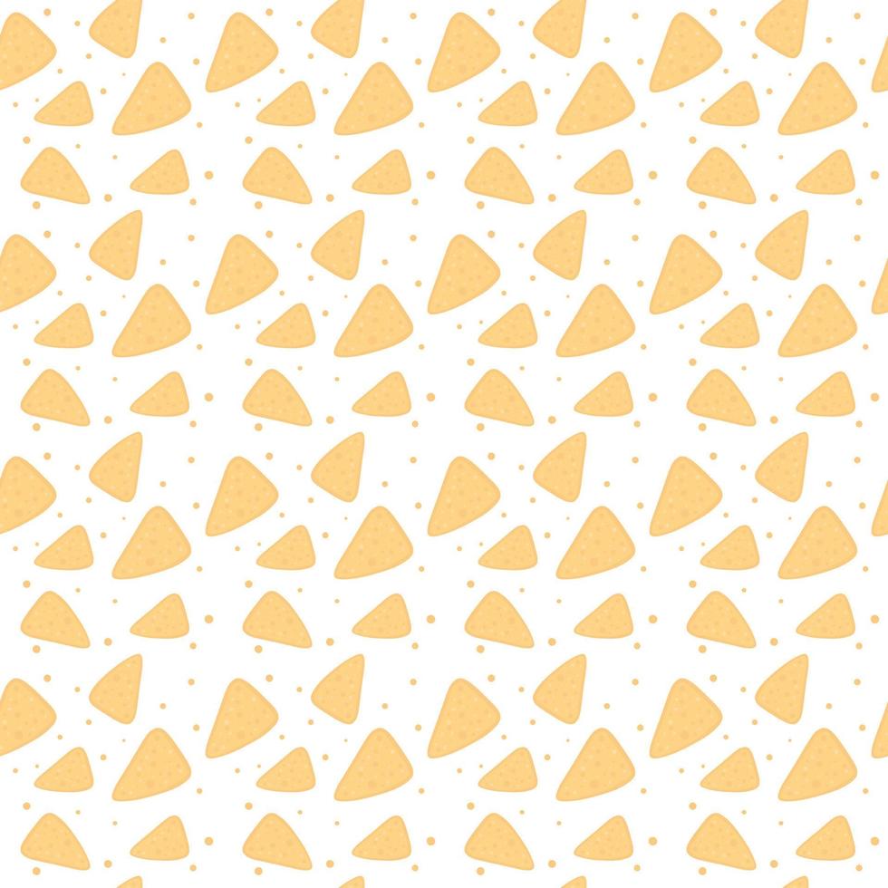 chips de tortilla o nachos tortillas patrón sin costuras icono de color de vector plano para aplicaciones y sitios web