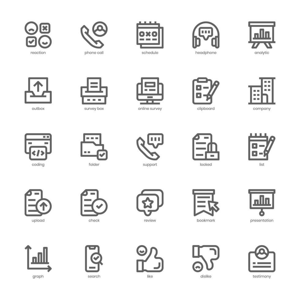 Survey icon pack for your website, mobile, presentation, and logo design. Survey icon glyph design. Vector graphics illustration and editable stroke.