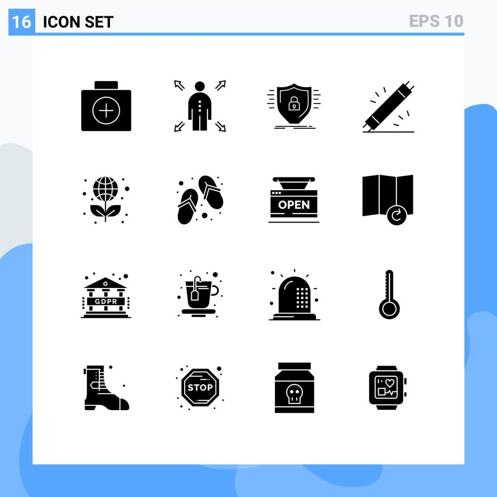 paquete de iconos de vector de stock de 16 signos y símbolos de línea para equipos de educación cortafuegos dispositivos electrónicos elementos de diseño de vector editables