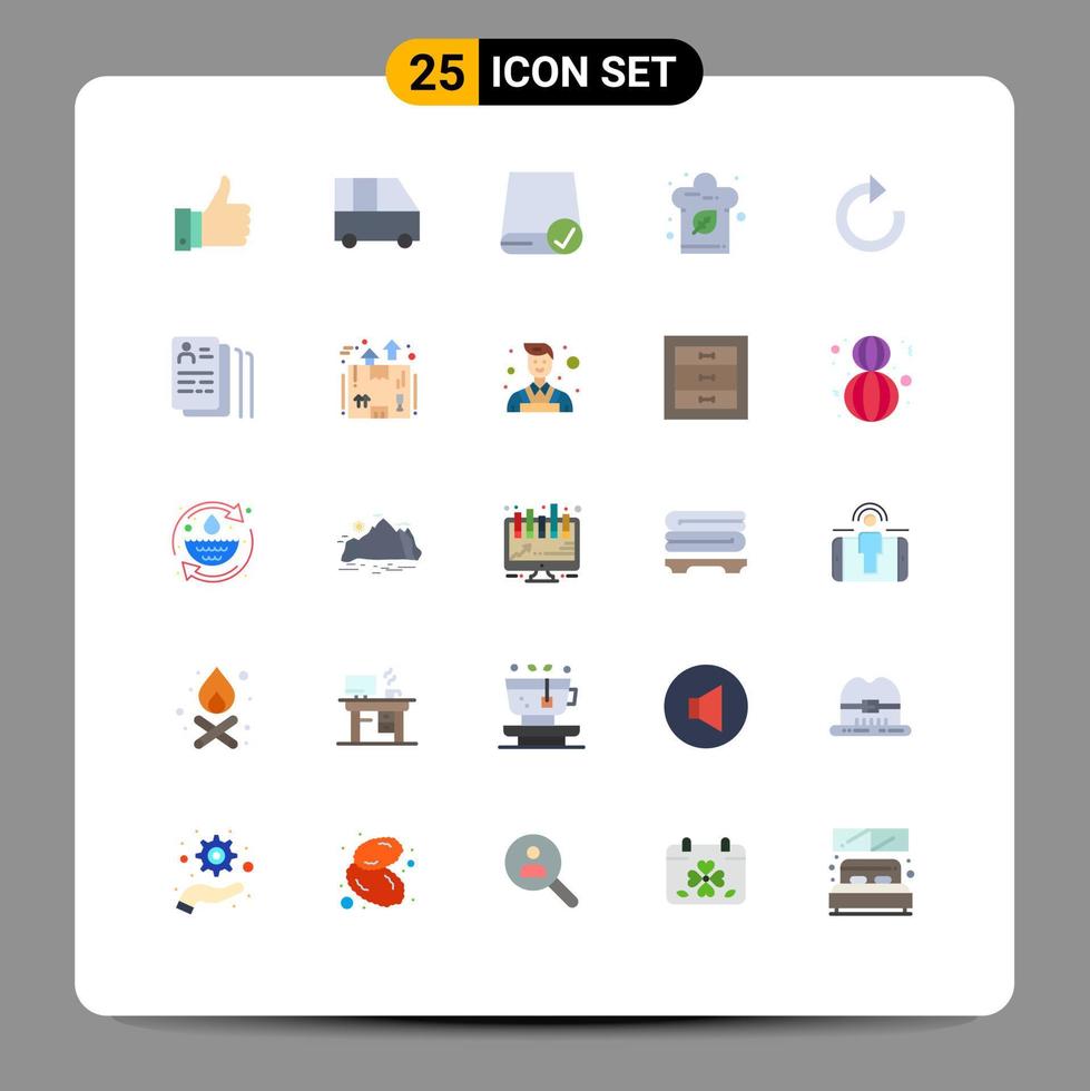 25 iconos creativos signos y símbolos modernos de computadoras con sombrero de flecha elementos de diseño vectorial editables para gadgets de alimentos vector