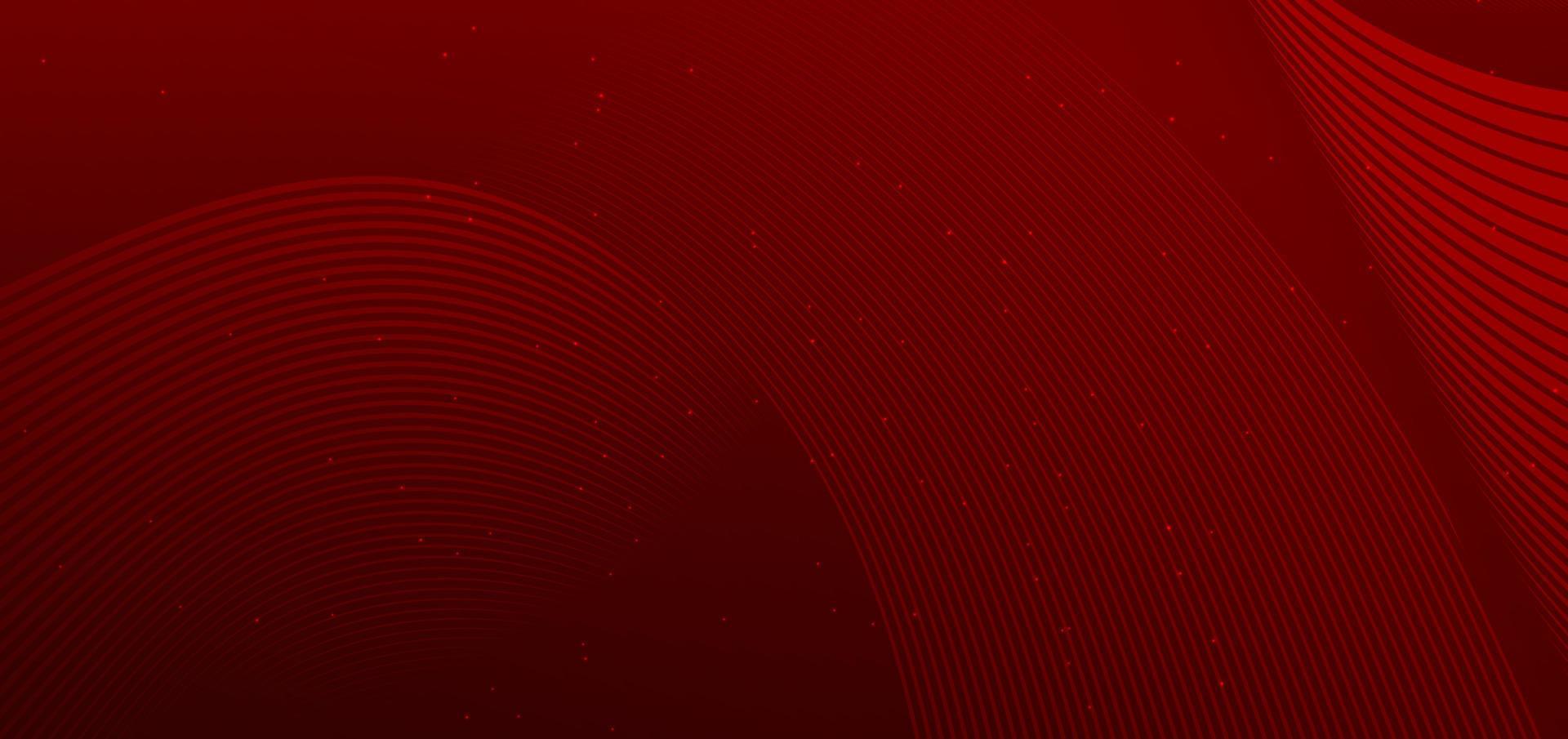 diseño de líneas de onda horizontal de fondo abstracto y patrón sobre fondo rojo y textura. vector