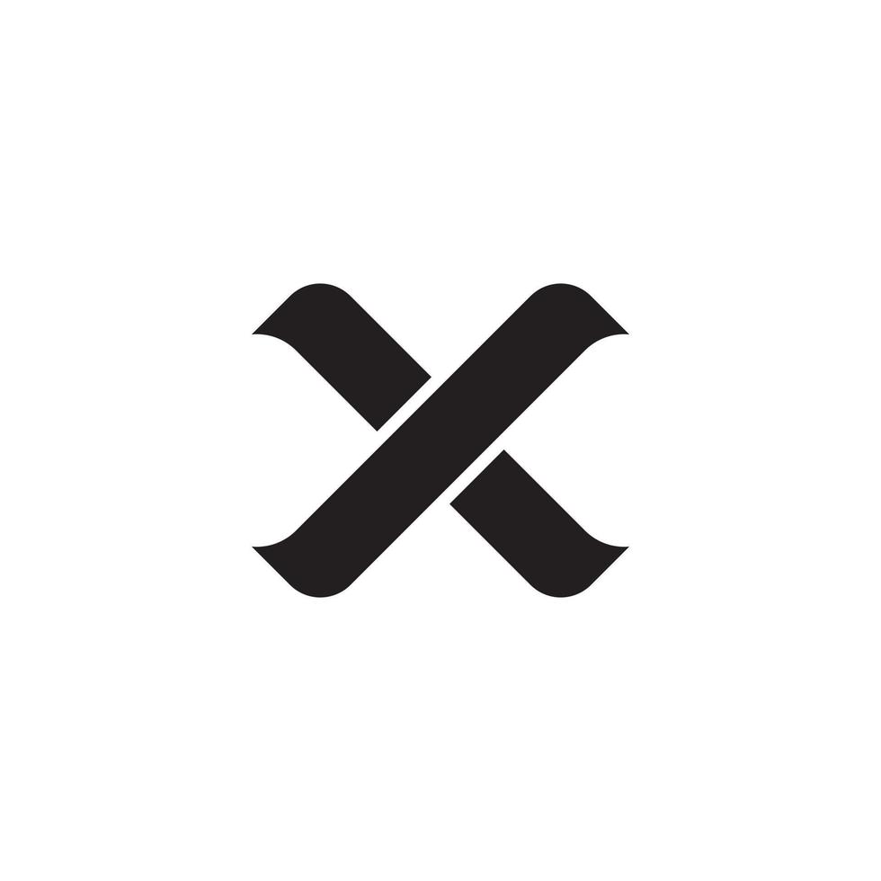 abstract letter X logo deisgn concept isolated on white background. vector illustration.