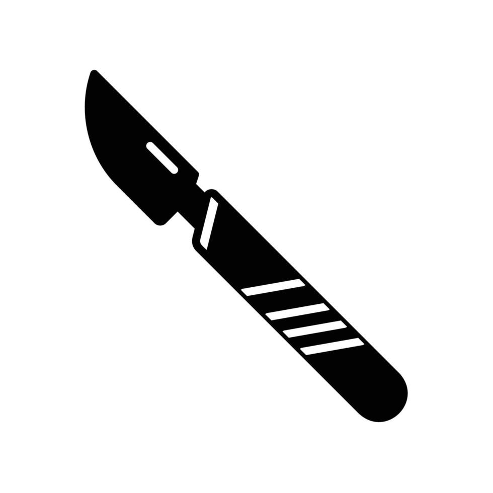 Scalpel icon for performing surgery on sick patient in hospital vector