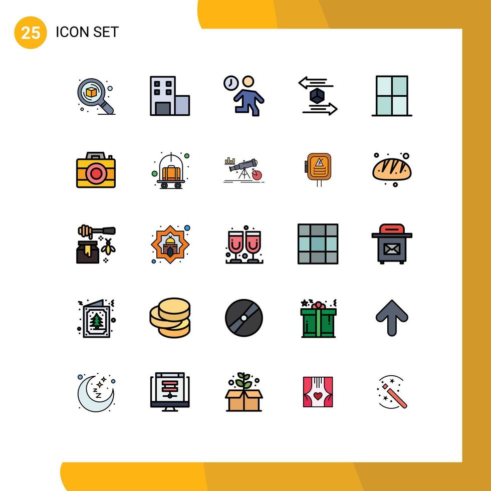 25 Creative Icons Modern Signs and Symbols of shipping logistic clock delivery time Editable Vector Design Elements