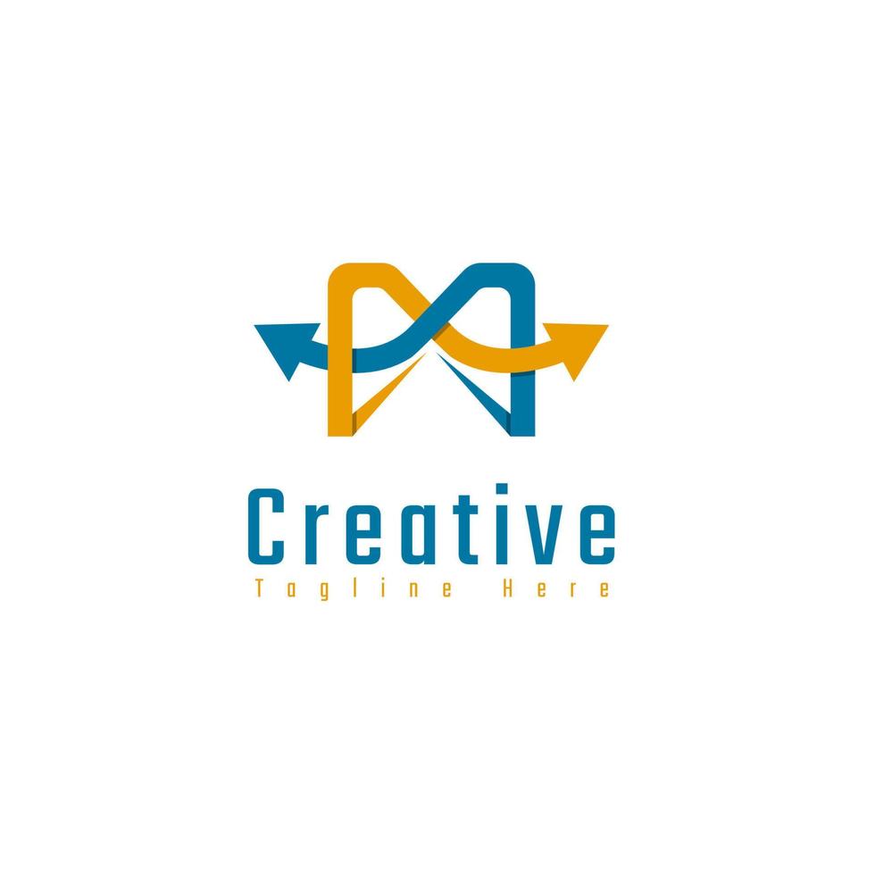 Logo design template Letter M creative vector