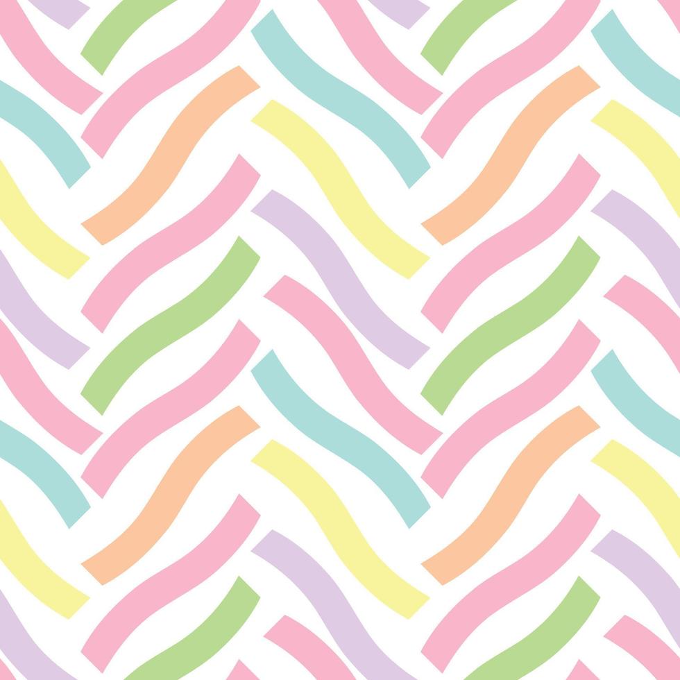 Vector chevron pattern, colorful wiggly lines, geometric abstract background