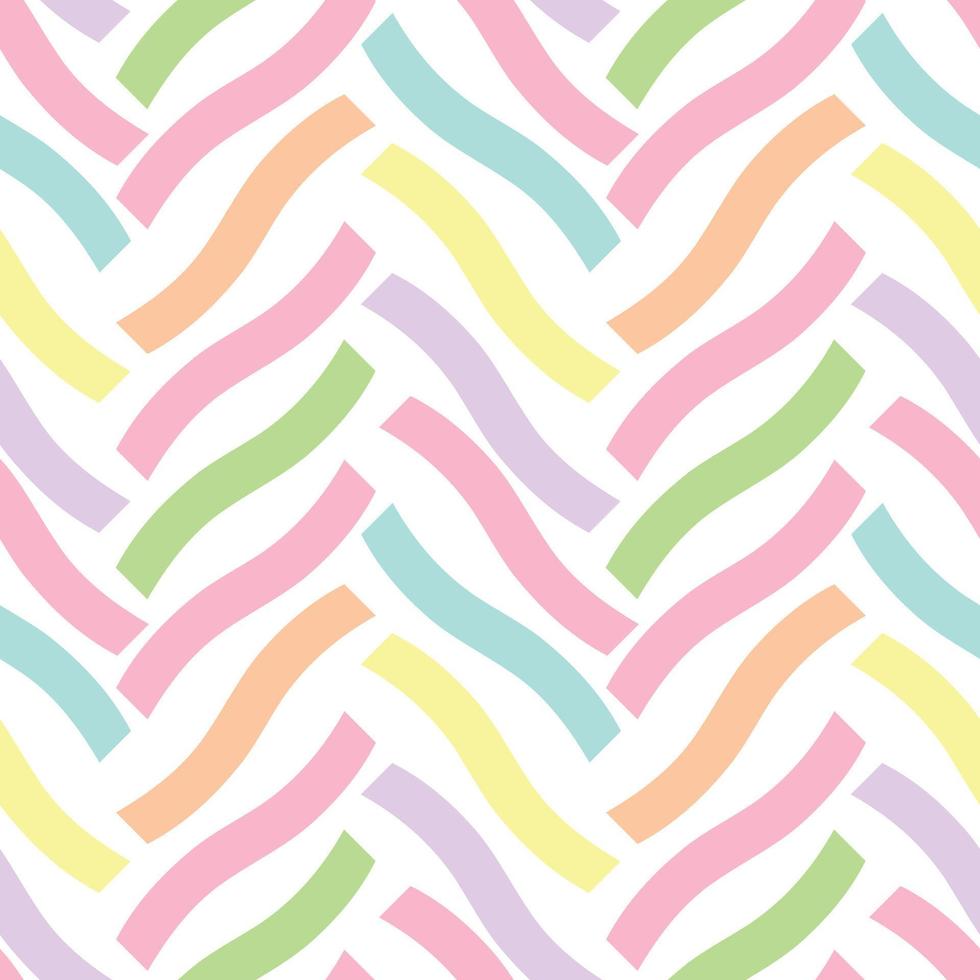 Vector chevron pattern, colorful wiggly lines, geometric abstract background