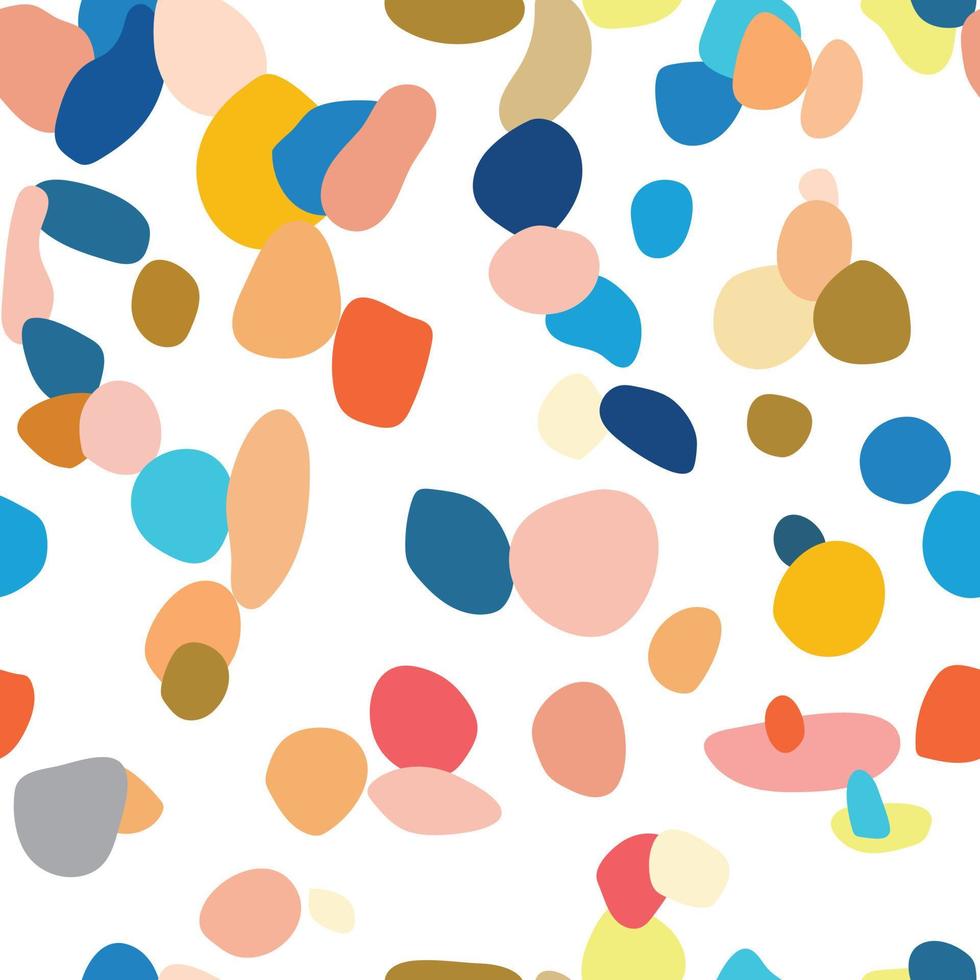 Modern abstract pattern, colorful scattered print vector