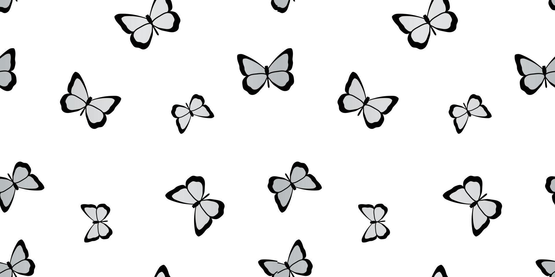 Butterfly seamless repeat pattern background vector