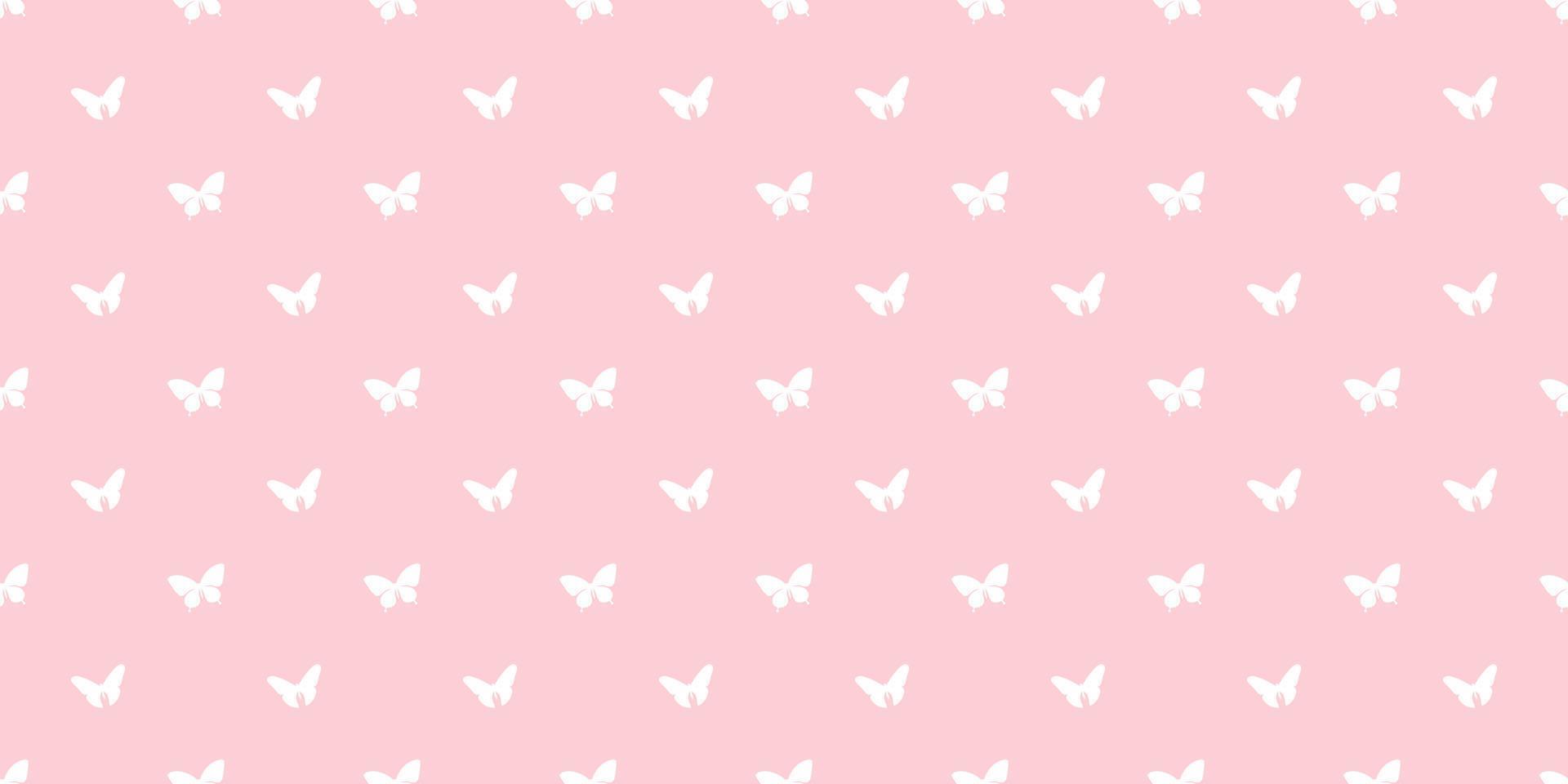 Butterfly repeat pattern vector background.