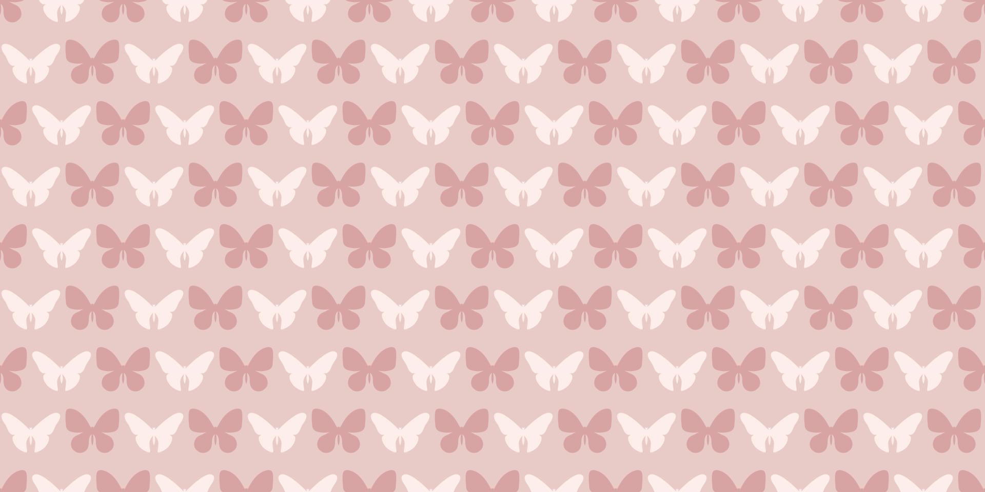 Pastel brown butterfly seamless repeat pattern background vector