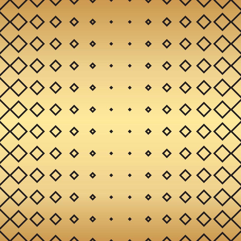 Geometric gold seamless repeat pattern background, gold and black wallpaper. vector