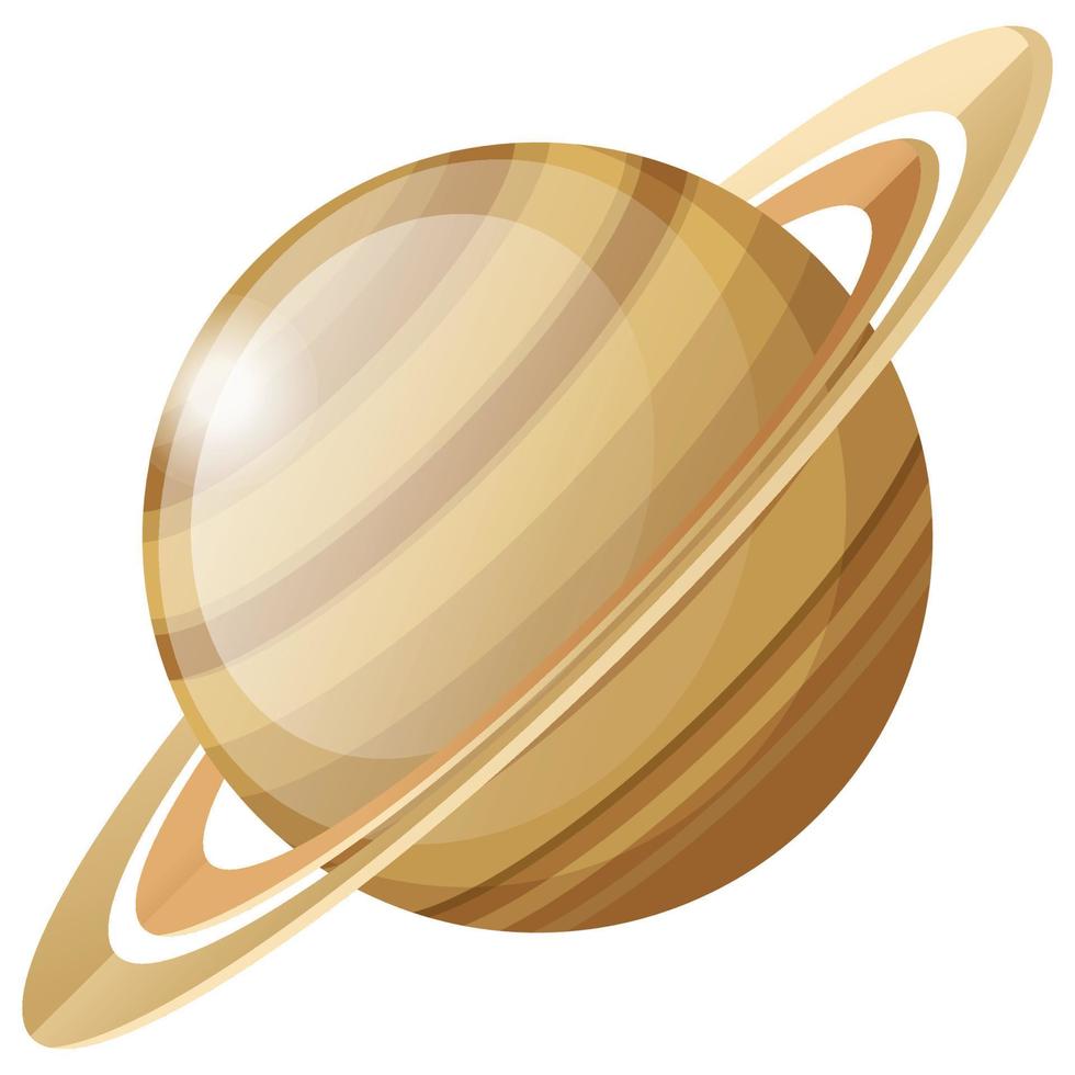 Plants Solar System - Saturn vector