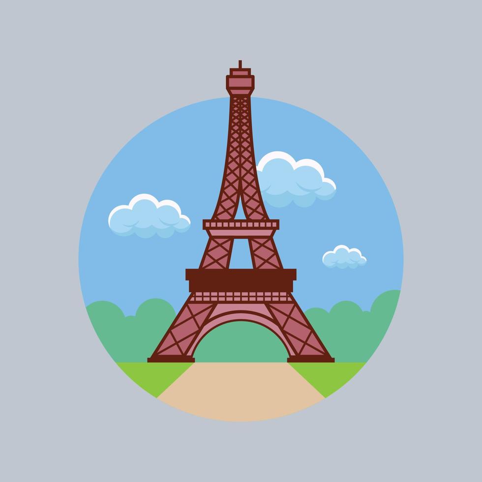 edificio de fama mundial - París vector