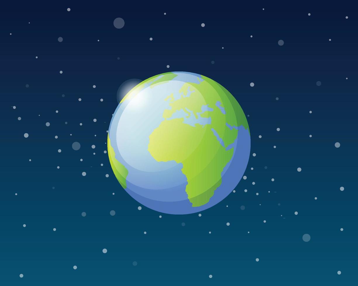 Plants Solar System - Earth vector