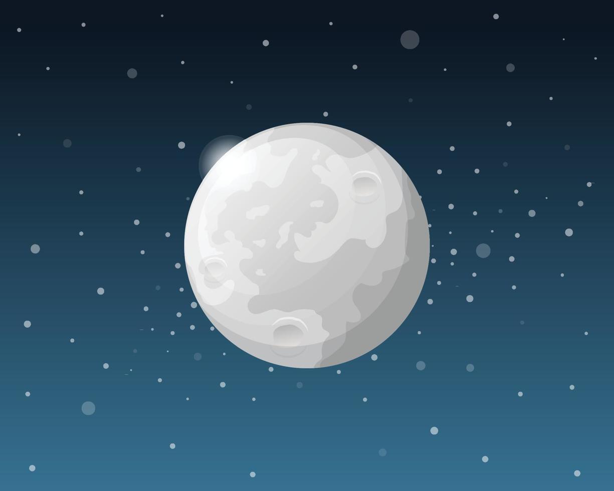 Plants Solar System - Moon vector