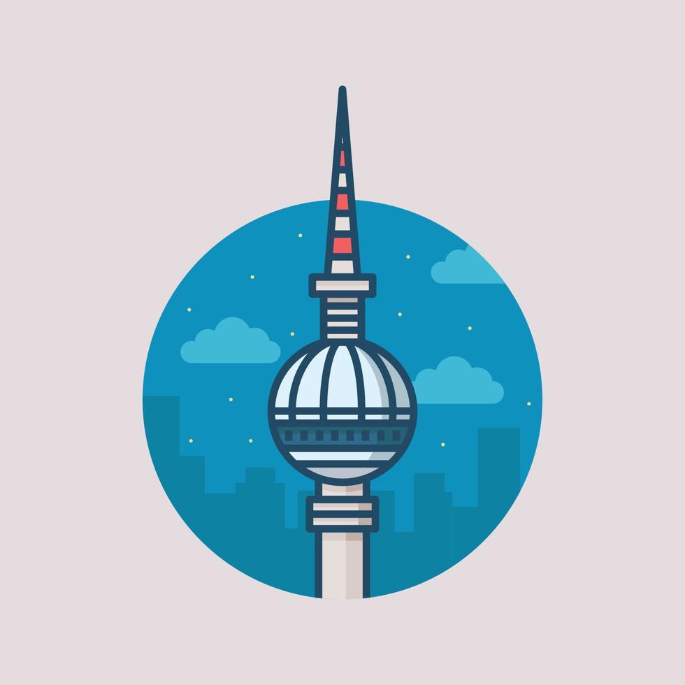 edificio de fama mundial - berlín vector