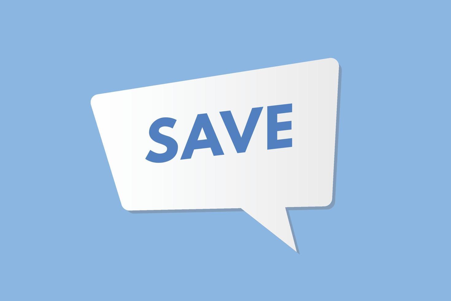save text Button. save Sign Icon Label Sticker Web Buttons vector