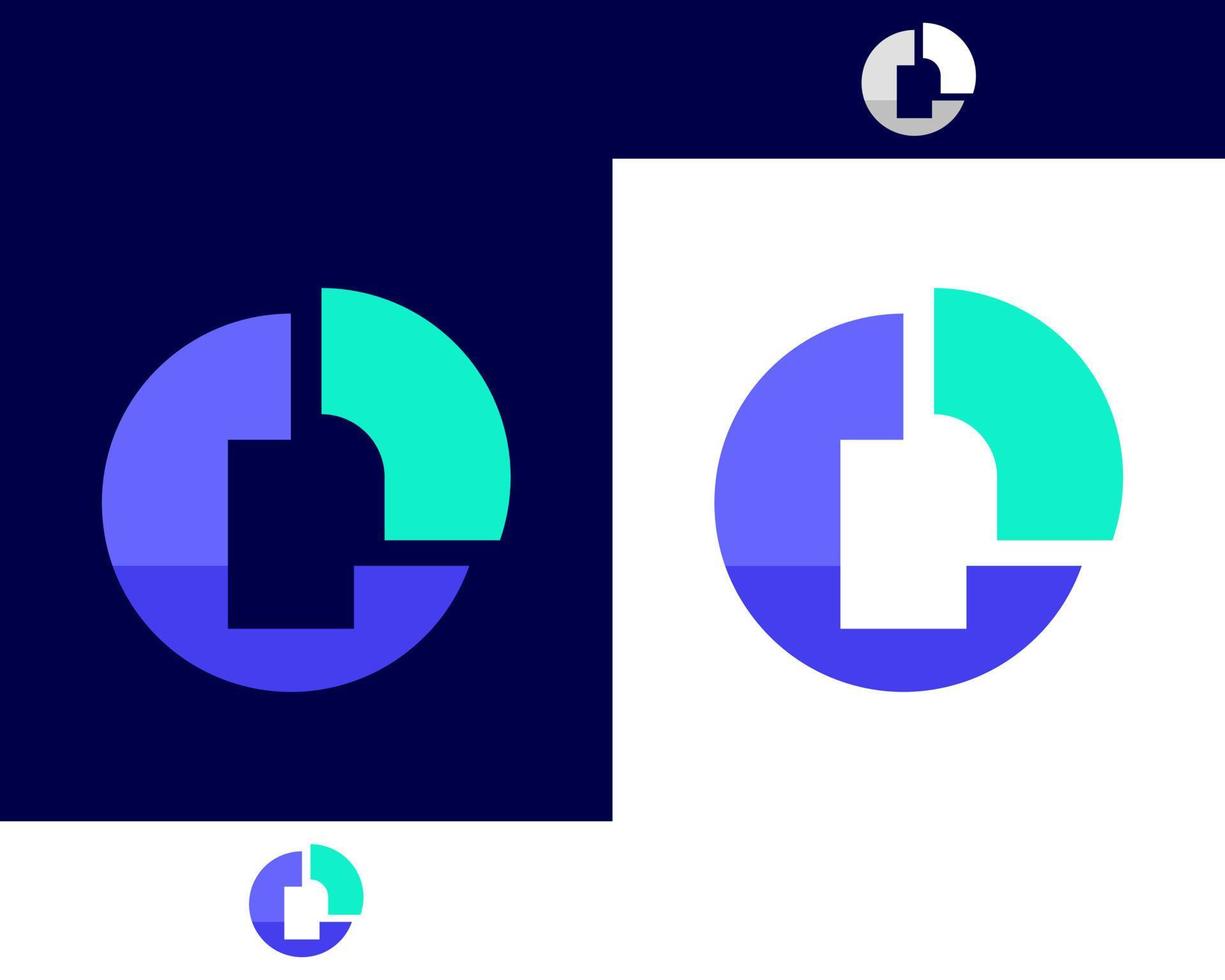 letra n y o plantilla de diseño de logotipo de tecnología moderna vector