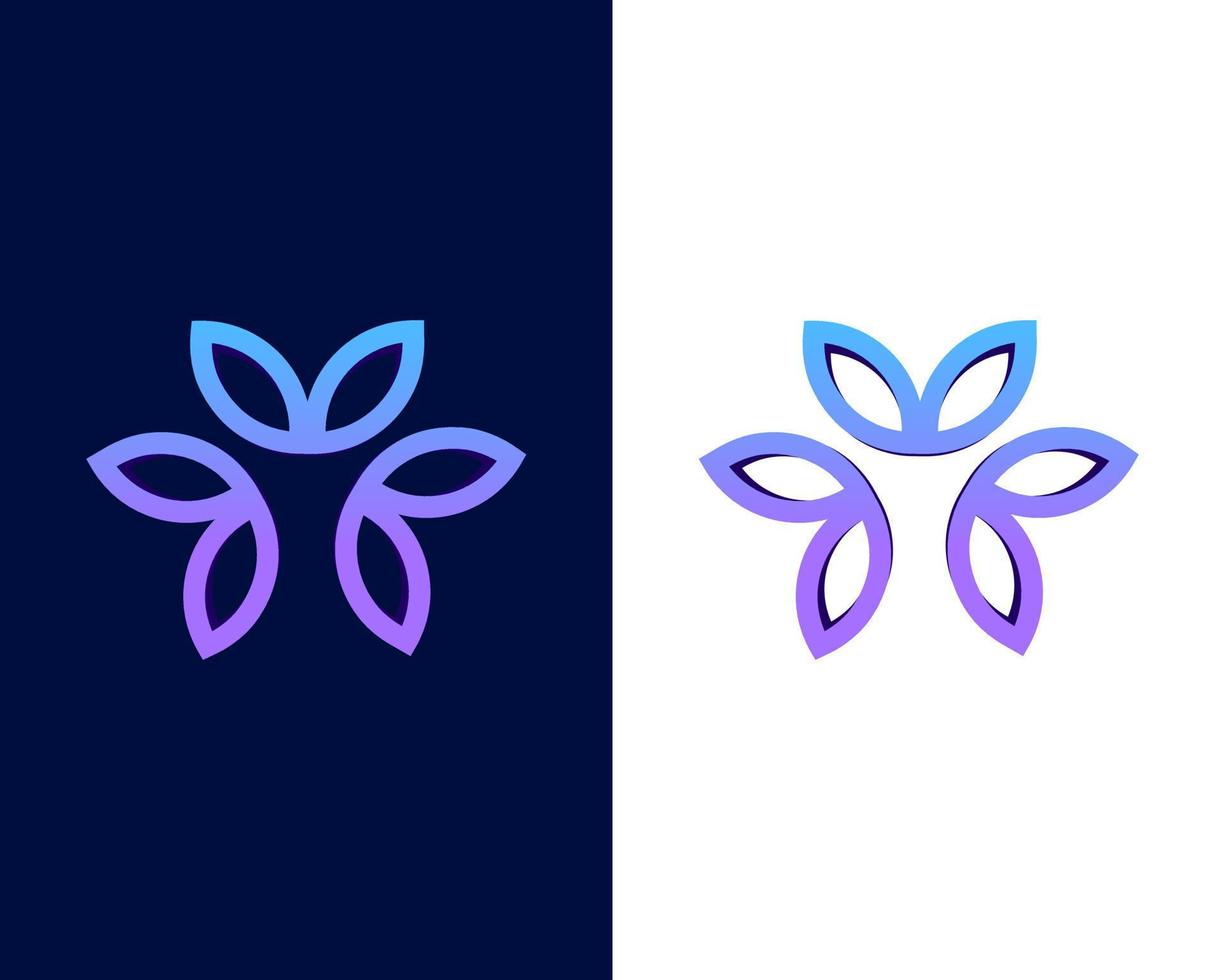 plantilla de diseño de logotipo de empresa moderna con mariposas vector