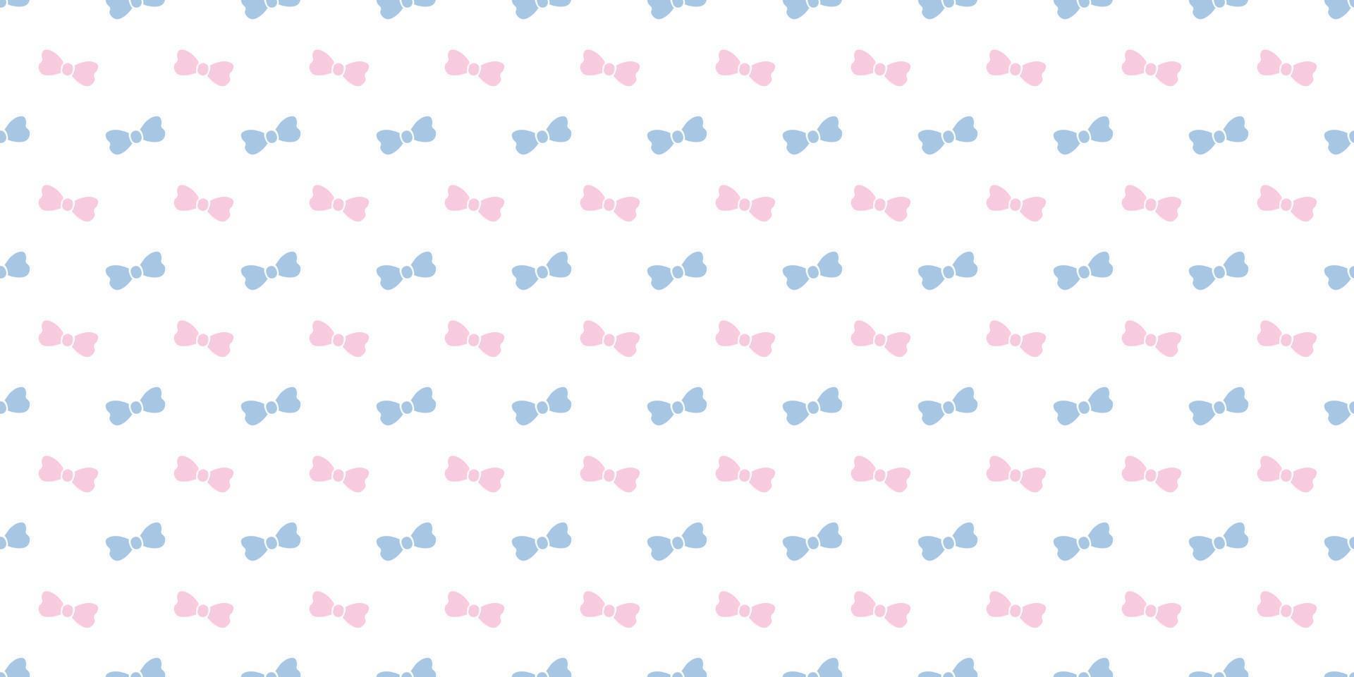 Cute bow seamless repeat pattern background. vector