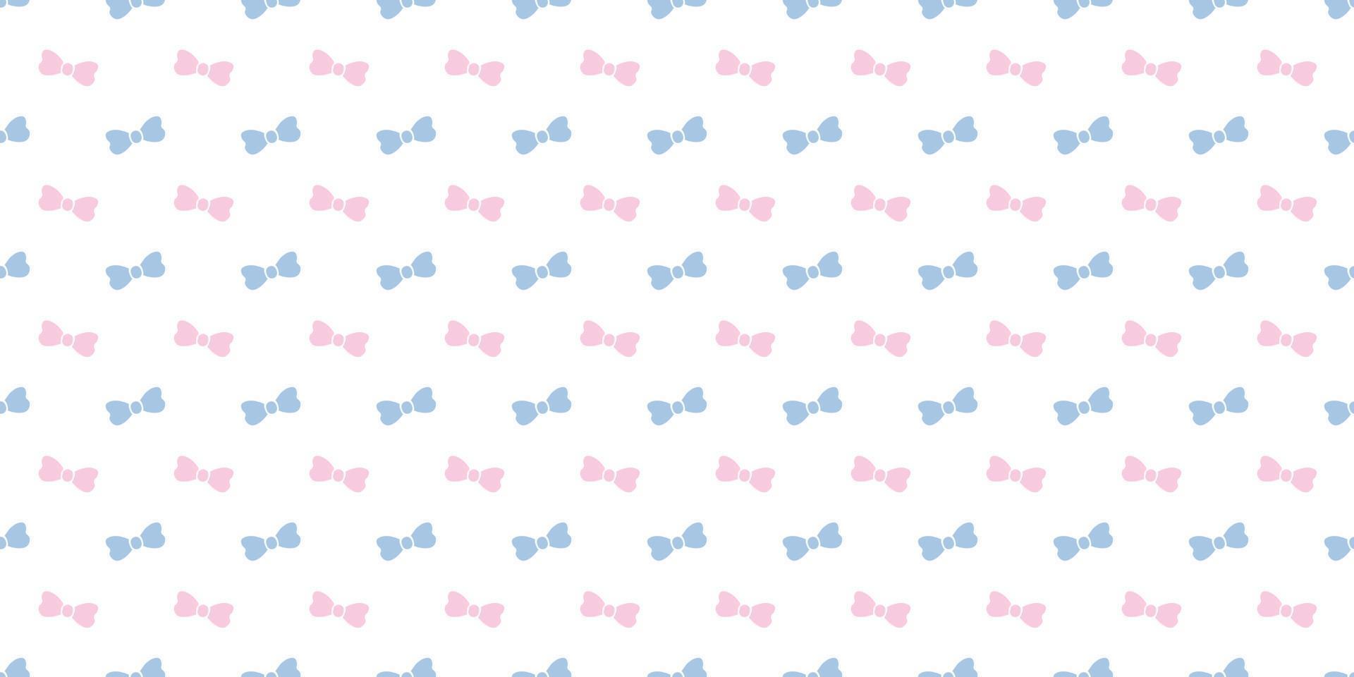 Cute bow seamless repeat pattern background. vector